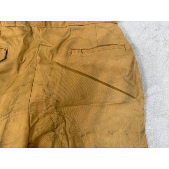 VINTAGE 'CHIEF' HUNTING PANTS/TROUSERS! BROWN VINYL FRONT & TRIM! USA! 28 x 29 - Picture 9 of 11